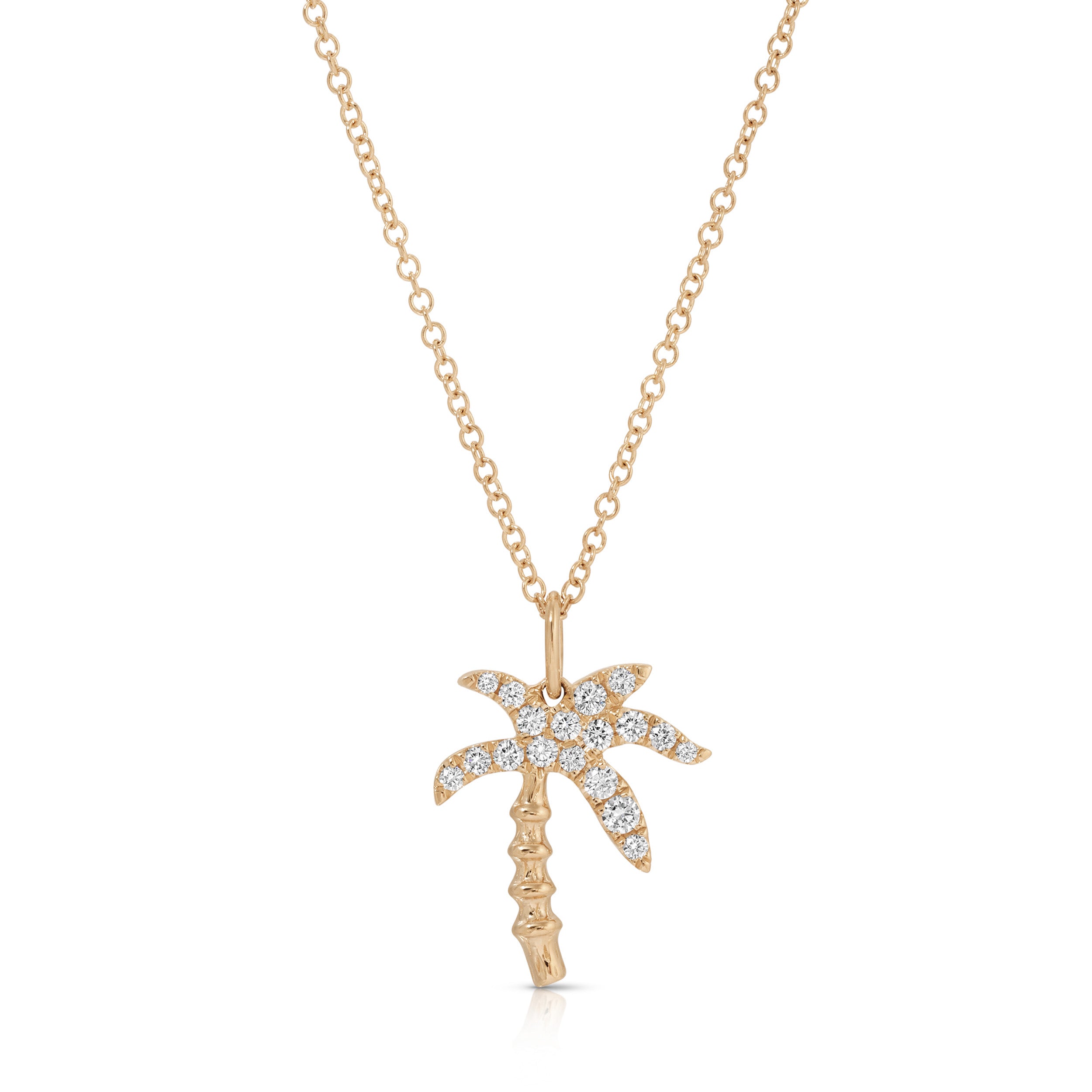 Jumbo Diamond Palm Tree Necklace