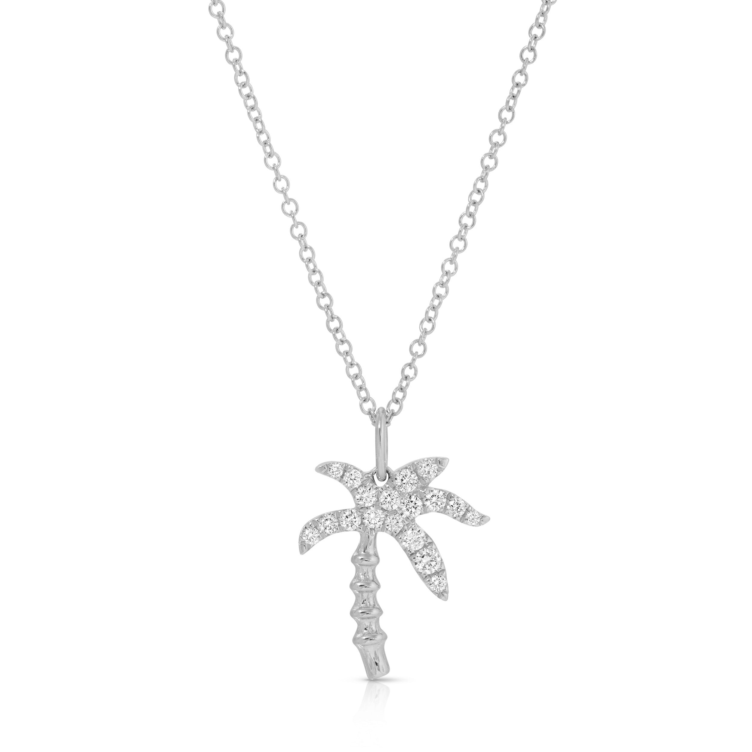 Jumbo Diamond Palm Tree Necklace