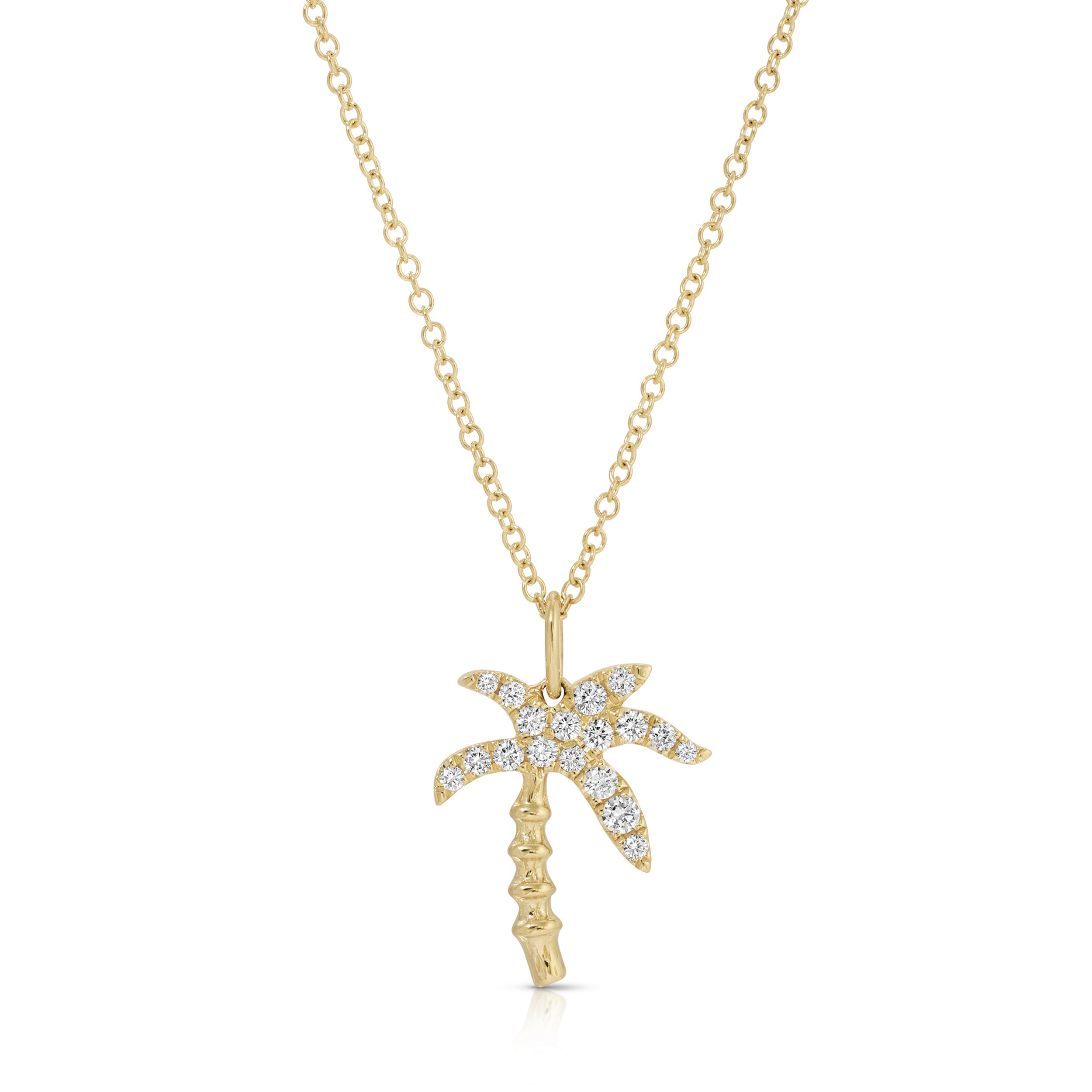 Jumbo Diamond Palm Tree Necklace