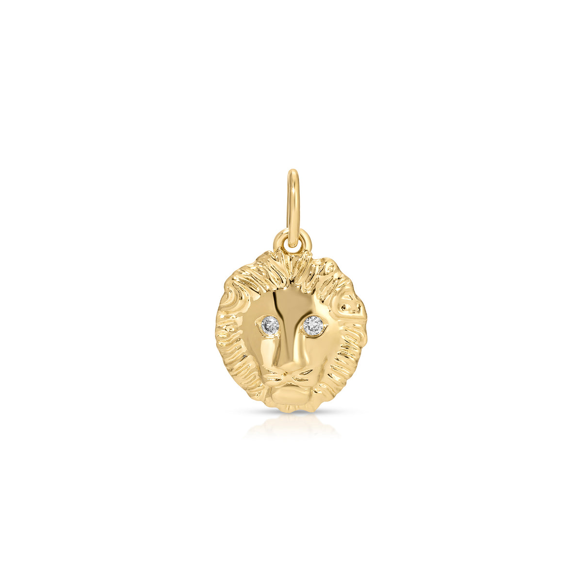 Gold and Diamond Lion Charm