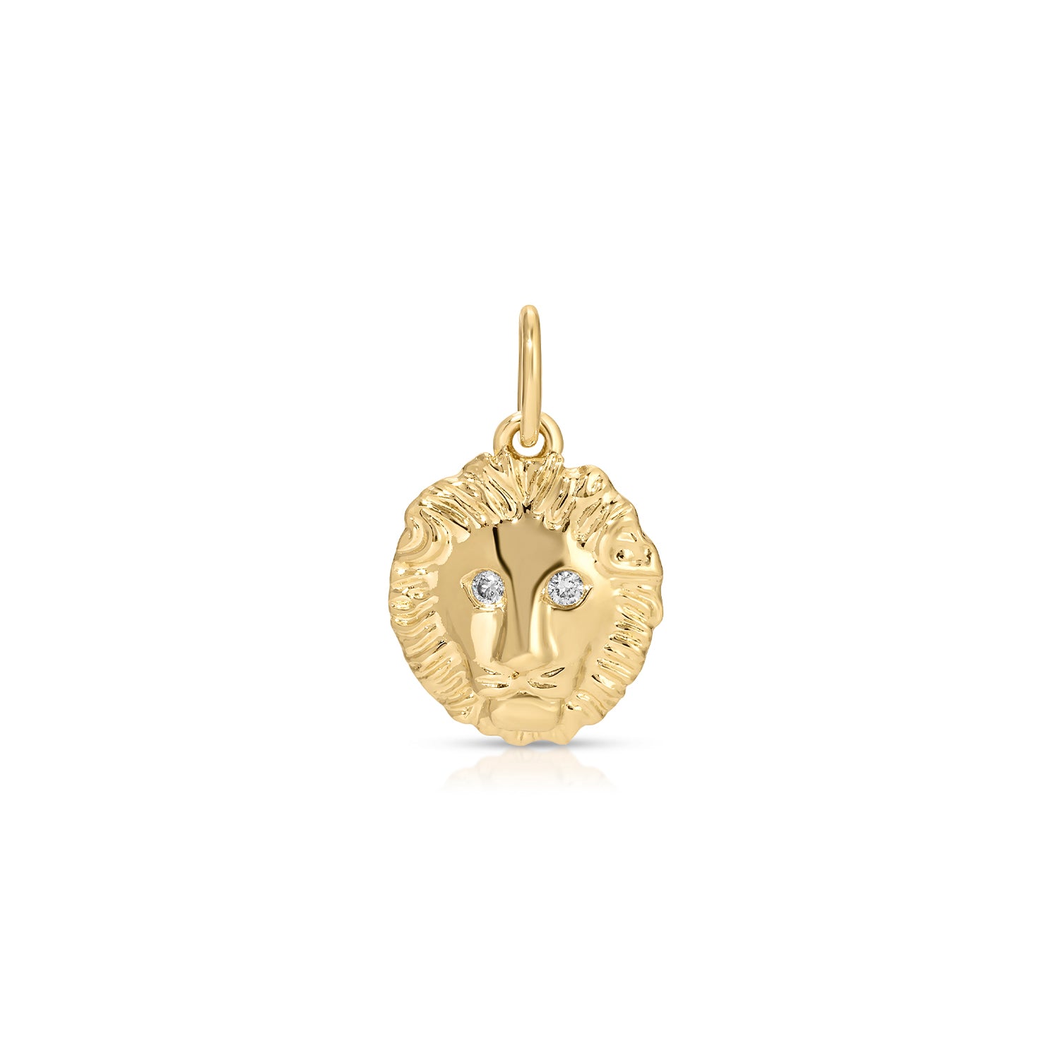 Gold and Diamond Lion Charm