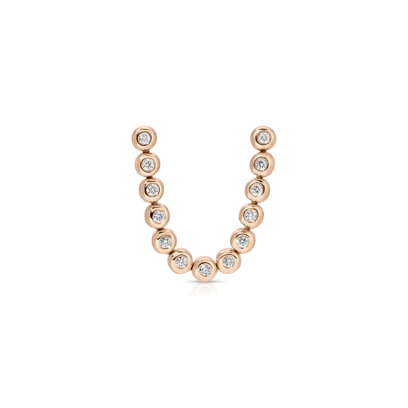 Diamond Pillow Double Stud Earring