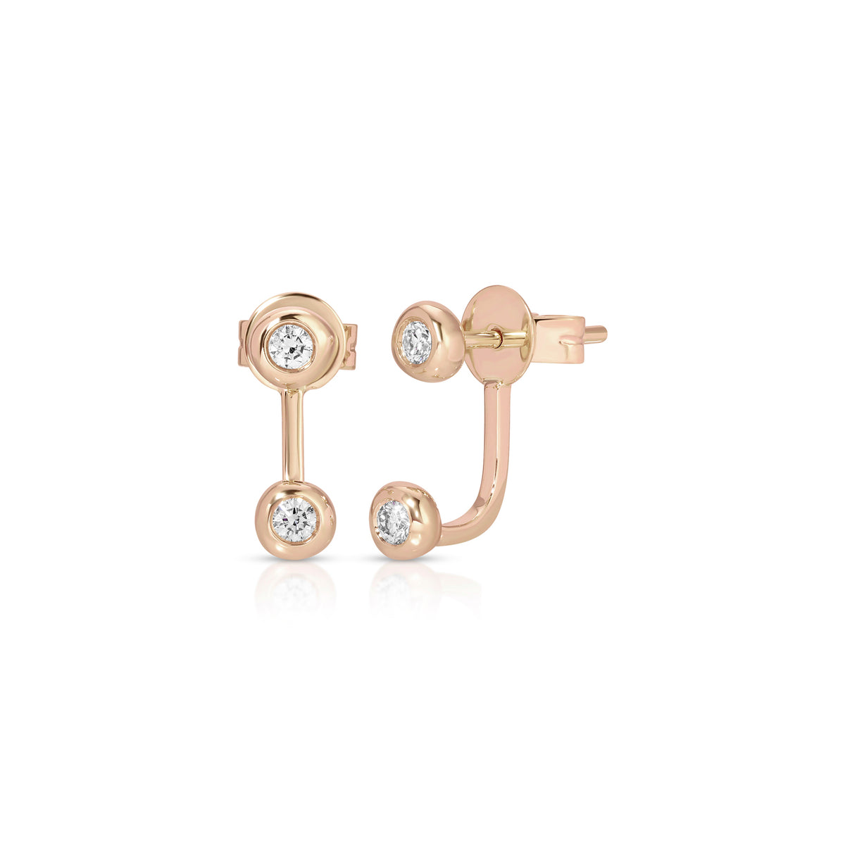 Diamond Pillow Illusion Earrings