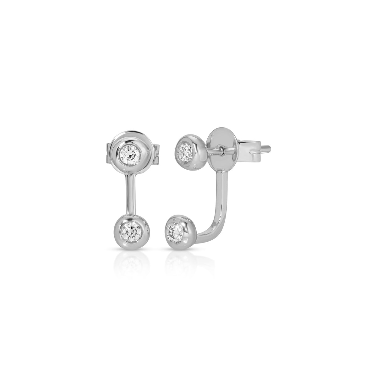 Diamond Pillow Illusion Earrings