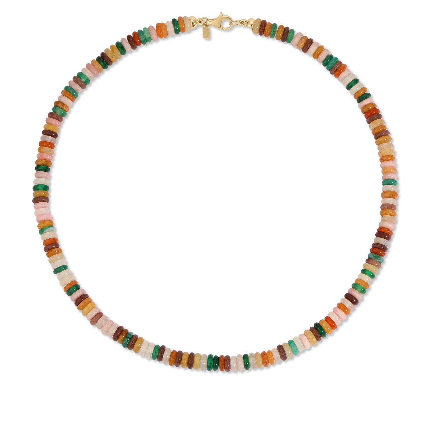 Desert Mix Rondelle Bead Necklace