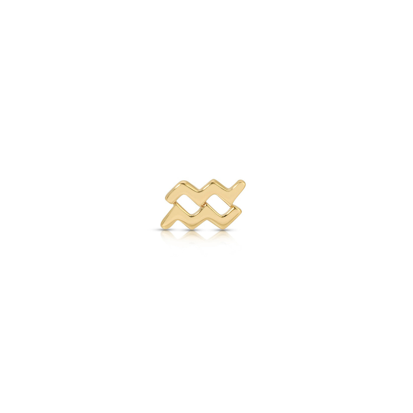 Mini Gold Zodiac Stud Earring
