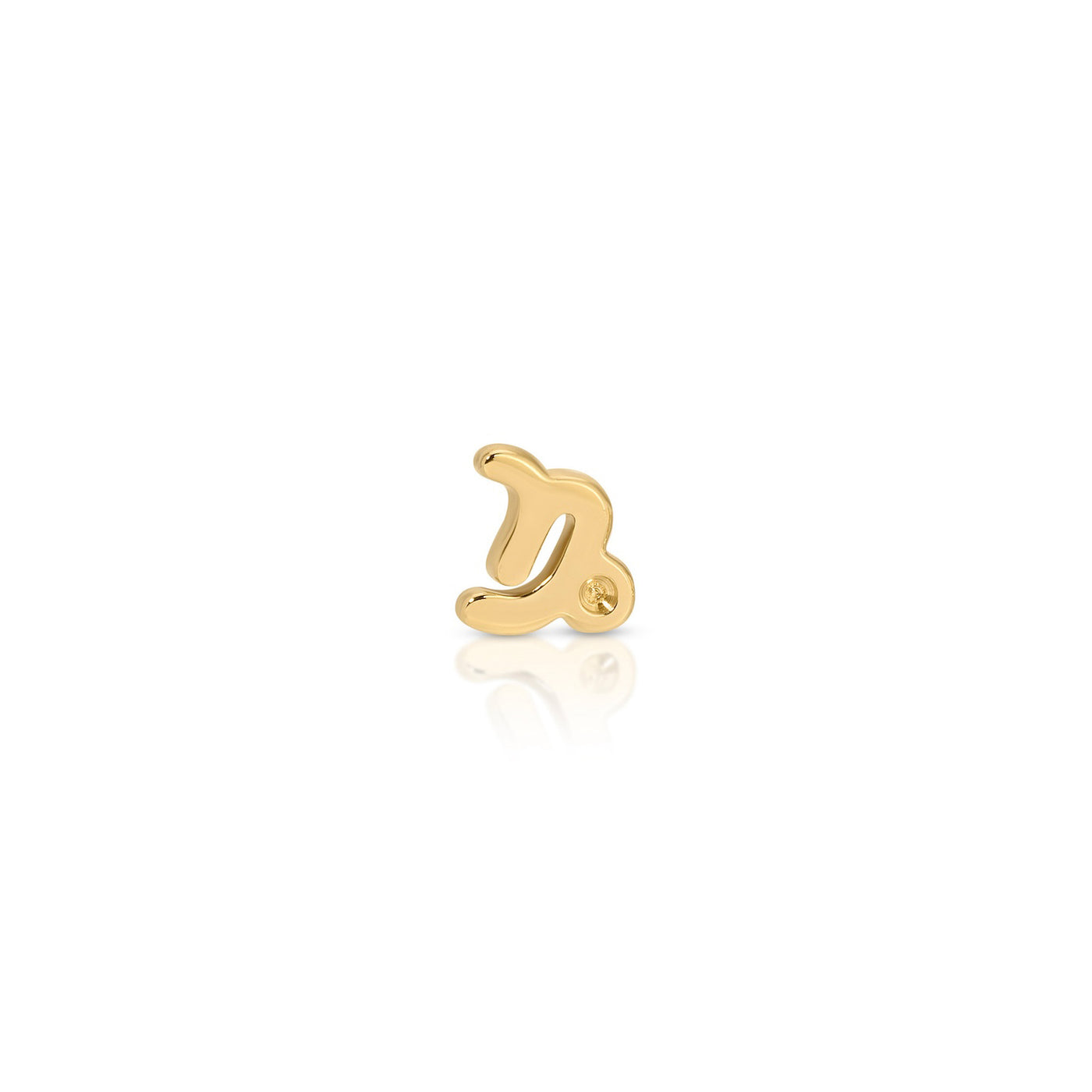 Mini Gold Zodiac Stud Earring