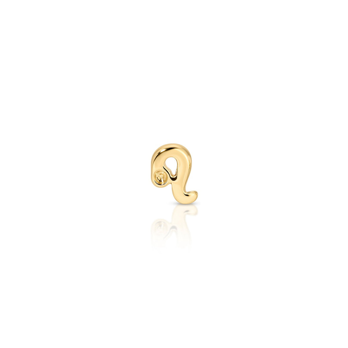 Mini Gold Zodiac Stud Earring
