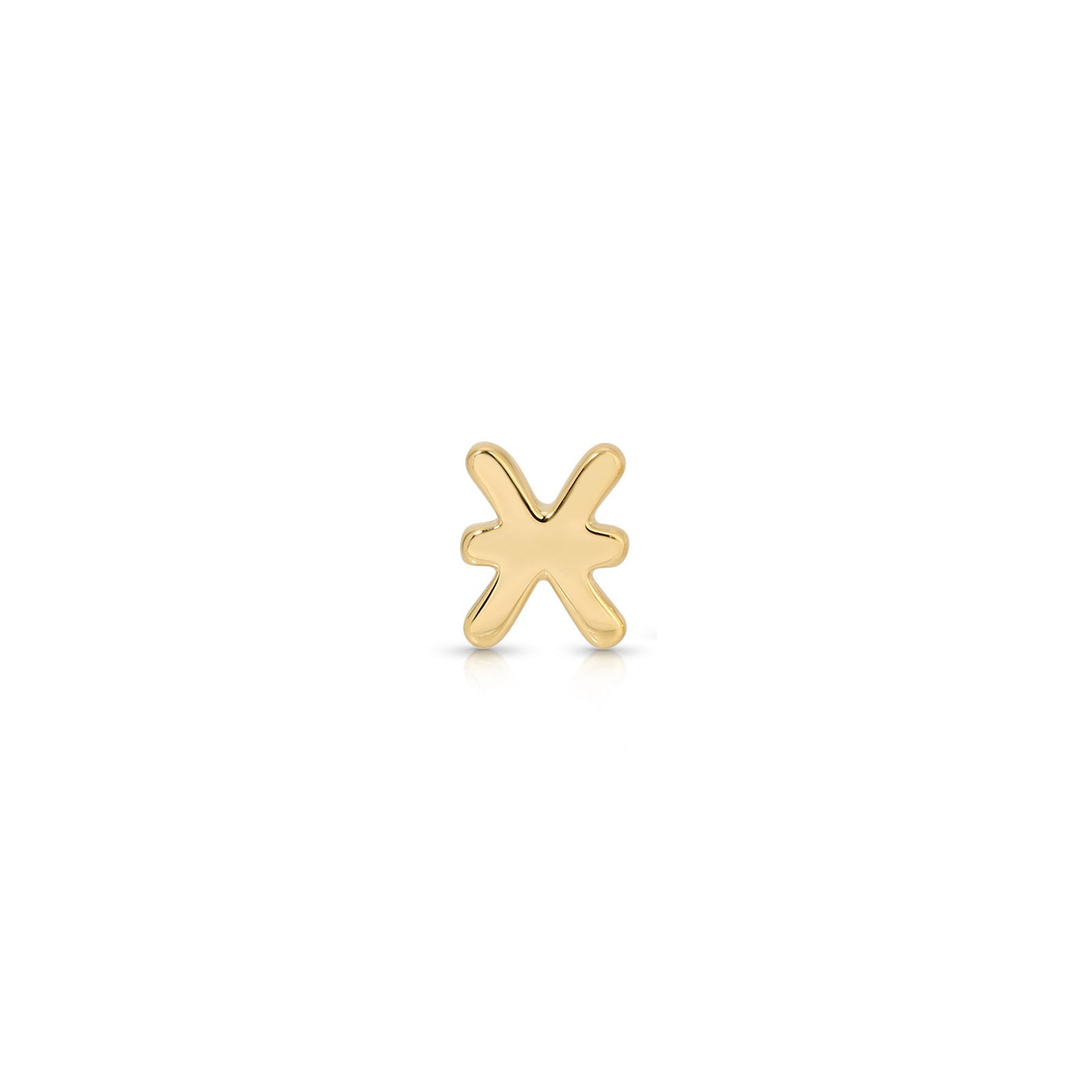 Mini Gold Zodiac Stud Earring