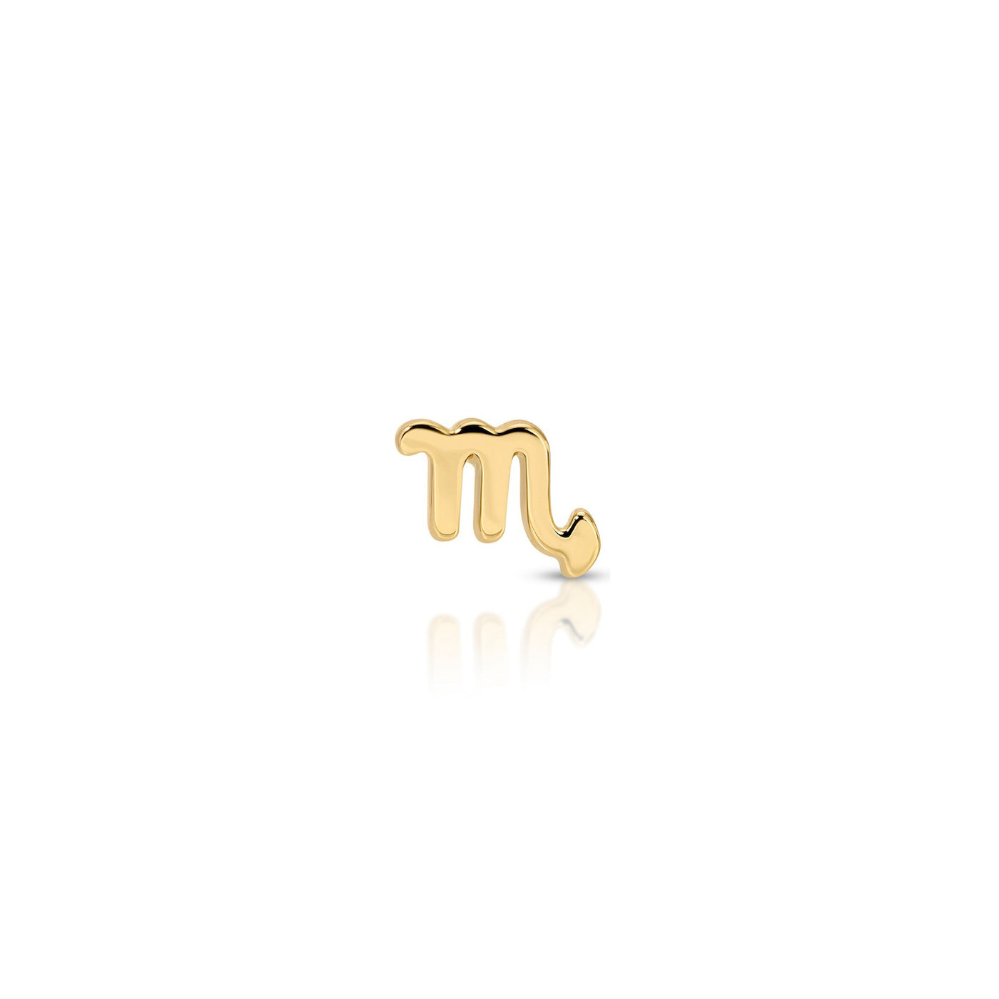Mini Gold Zodiac Stud Earring