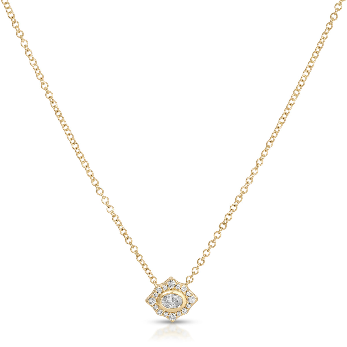 Daphne Oval Diamond Necklace