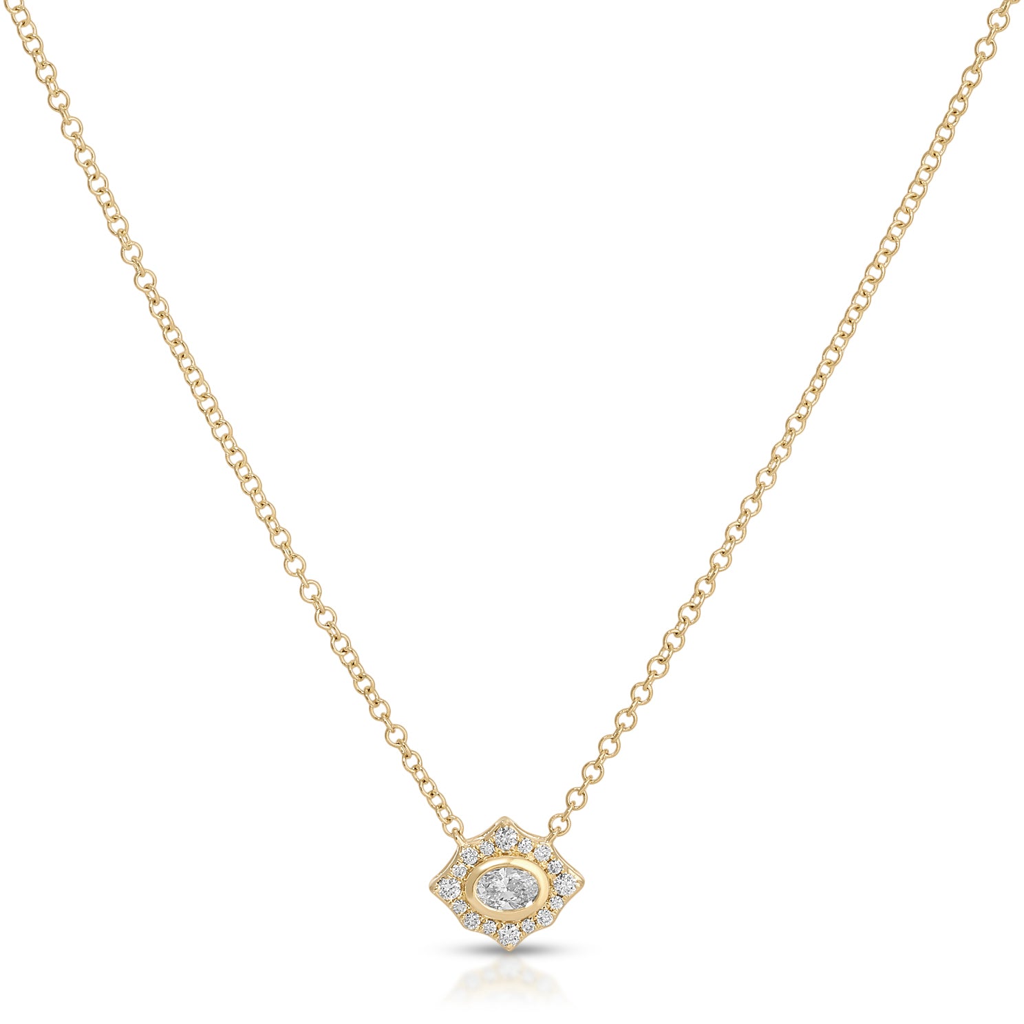 Daphne Oval Diamond Necklace