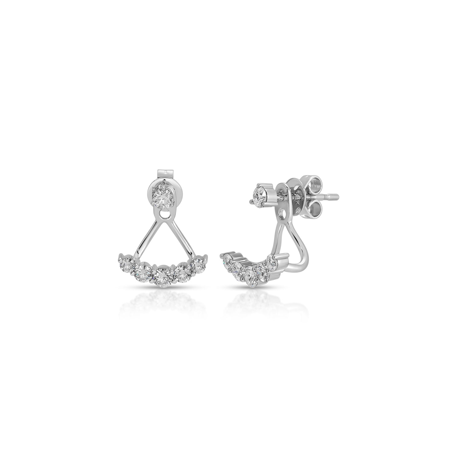 Graduated Diamond Ear Jackets