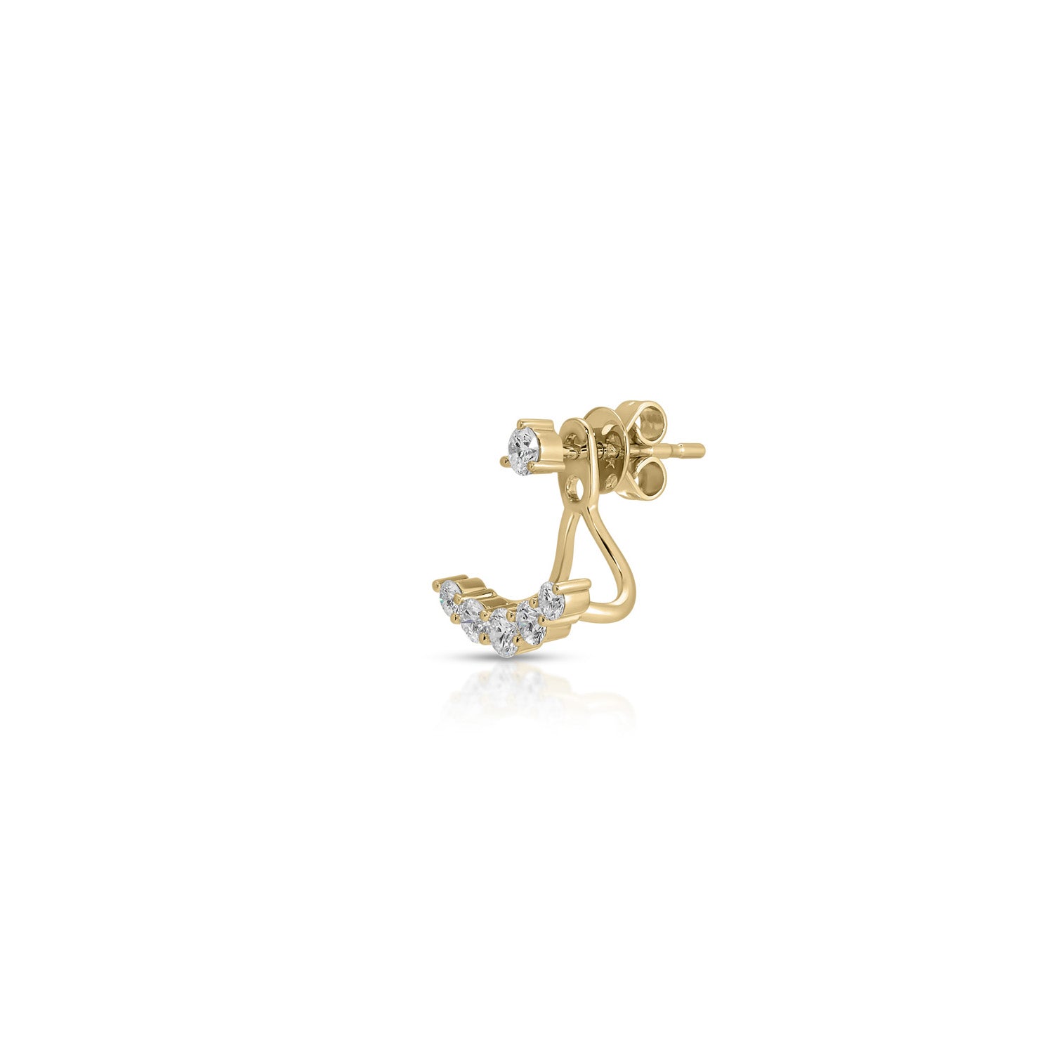 Graduated Diamond Ear Jackets