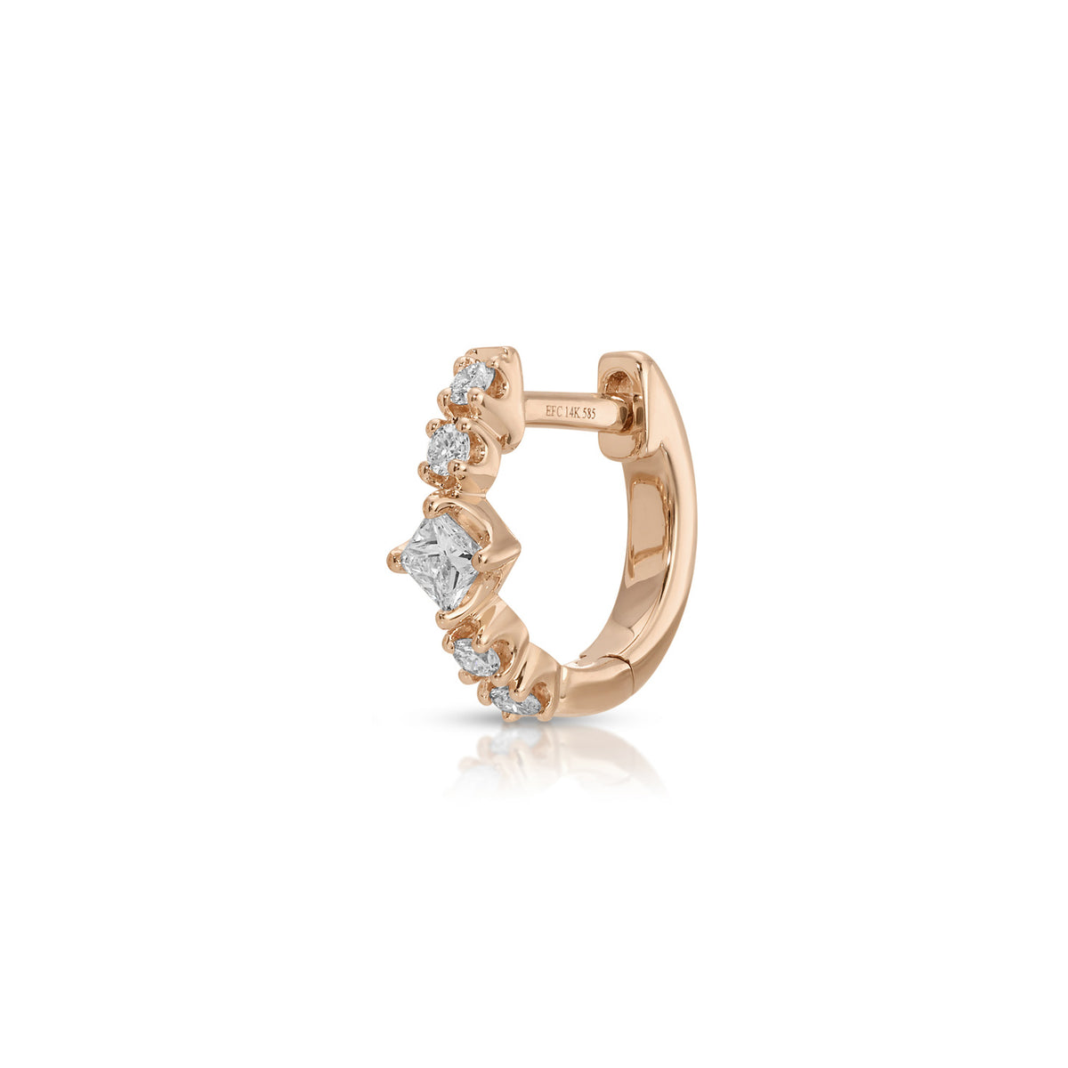 Diamond Kate Mini Huggie Earrings