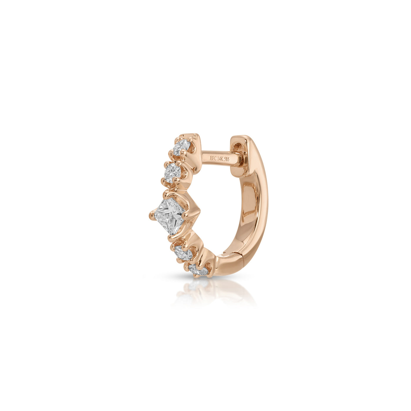 Diamond Kate Mini Huggie Earrings