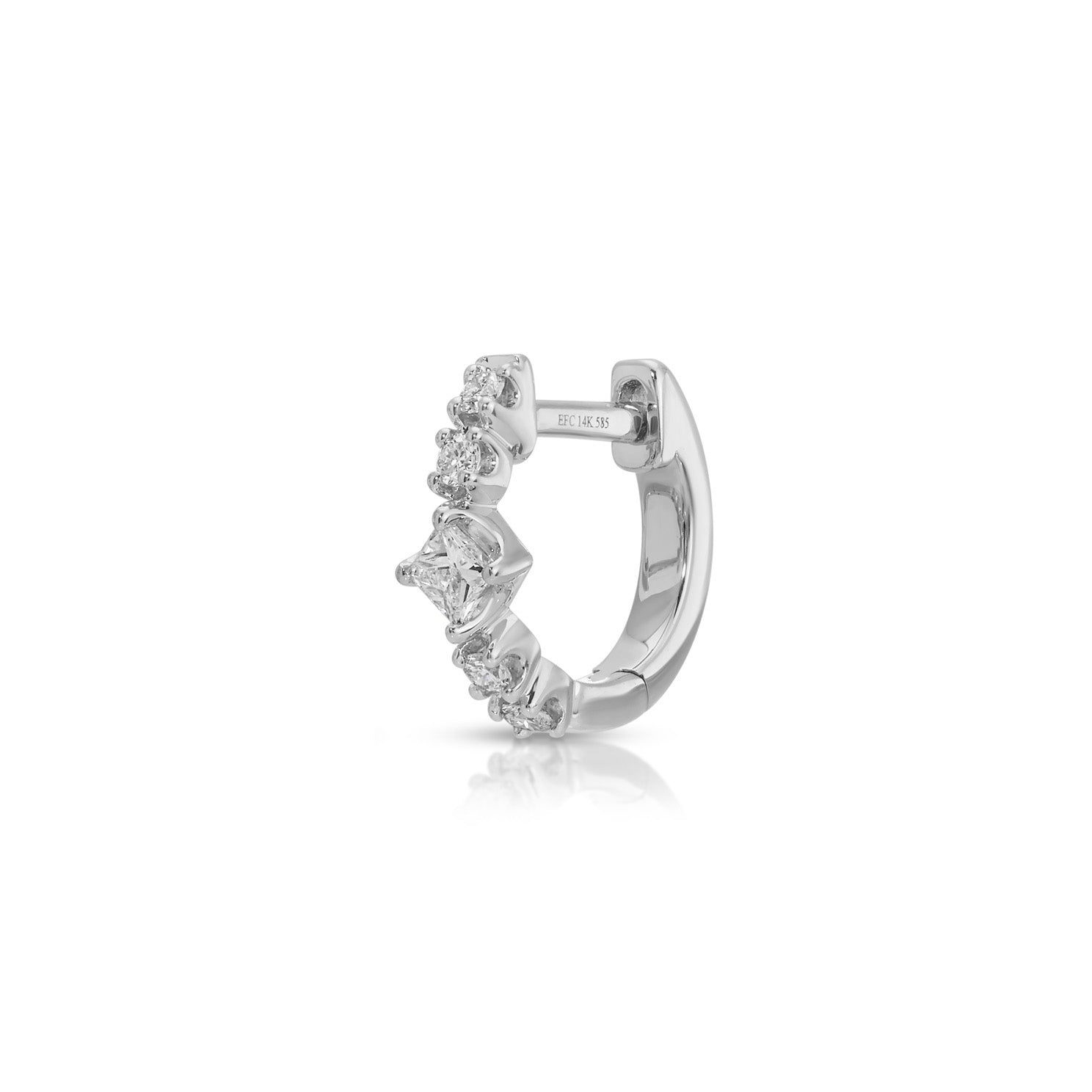 Diamond Kate Mini Huggie Earrings