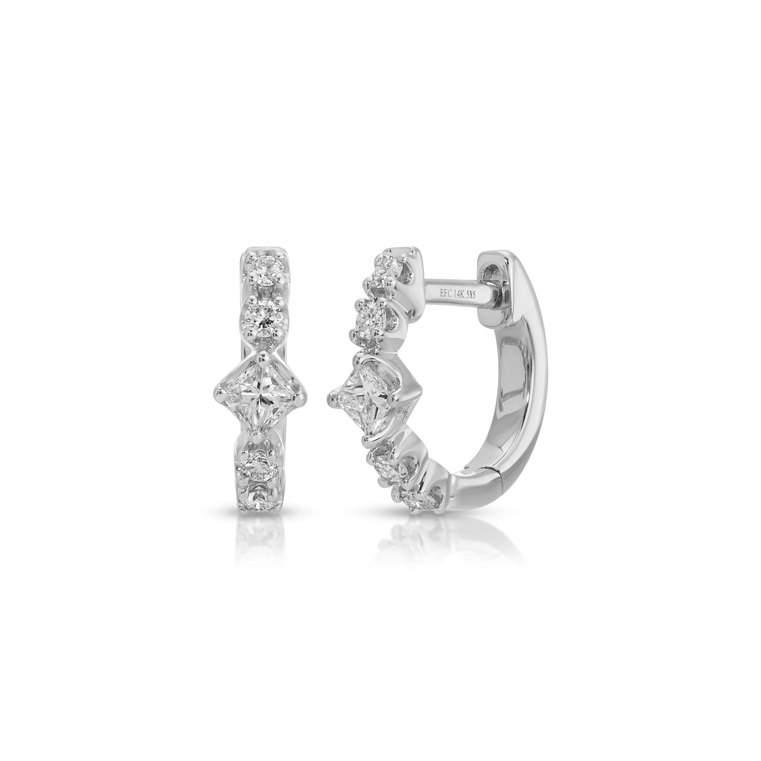 Diamond Kate Mini Huggie Earrings