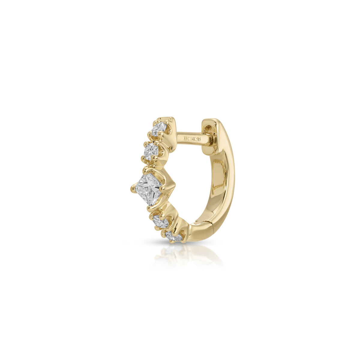 Diamond Kate Mini Huggie Earrings