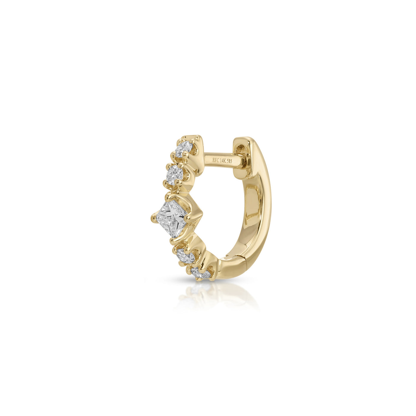 Diamond Kate Mini Huggie Earrings