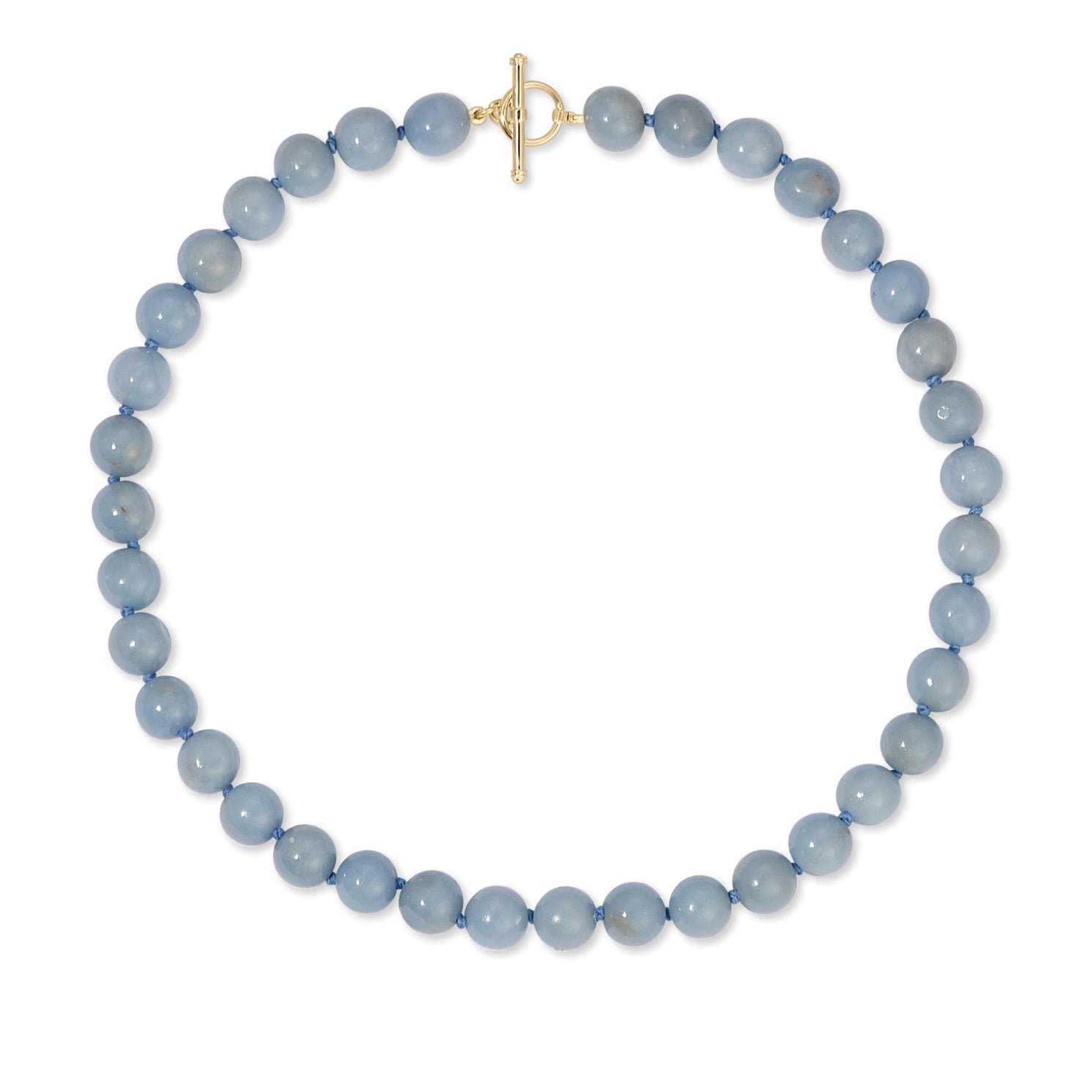 Luna Bead Necklace In Angelite