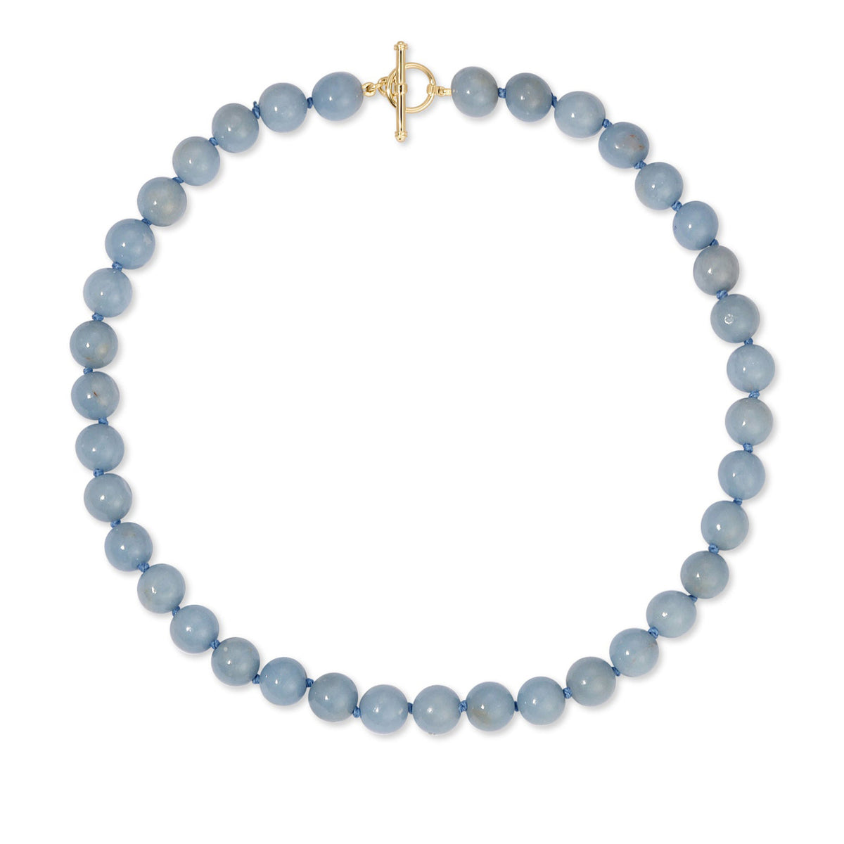 Luna Bead Necklace In Angelite