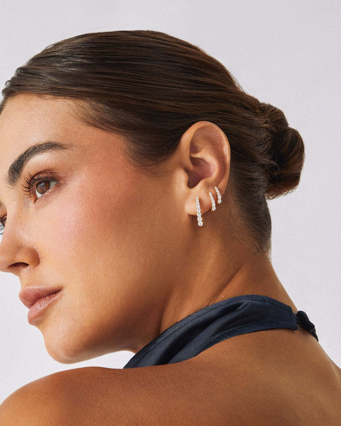 Prong Set Diamond Maeve Hoop Earrings