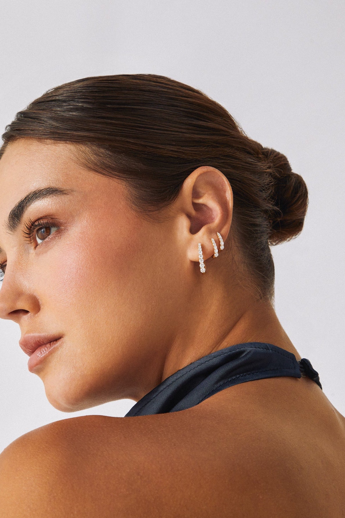 Prong Set Diamond Maeve Hoop Earrings