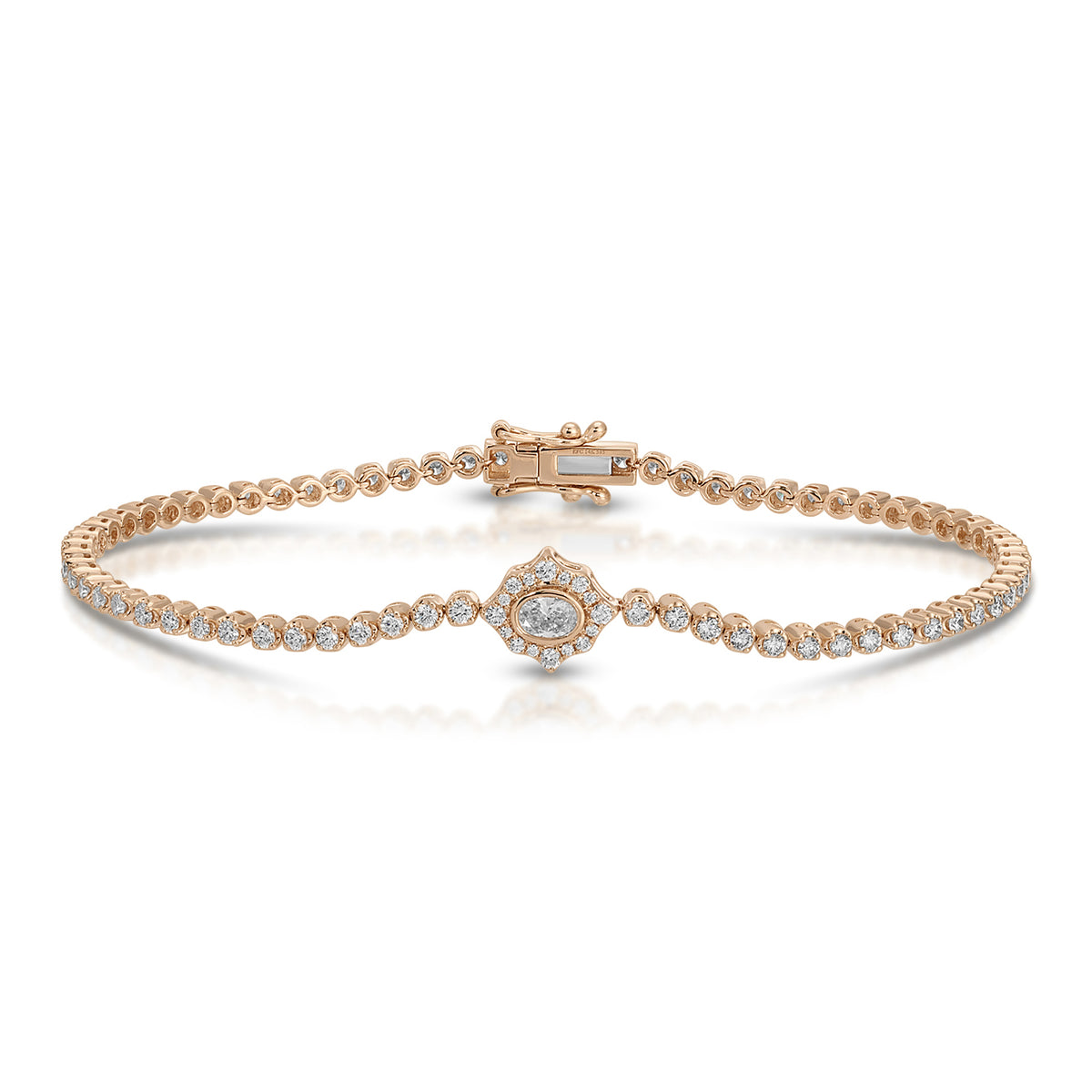 Oval Diamond Daphne Eternity Bracelet