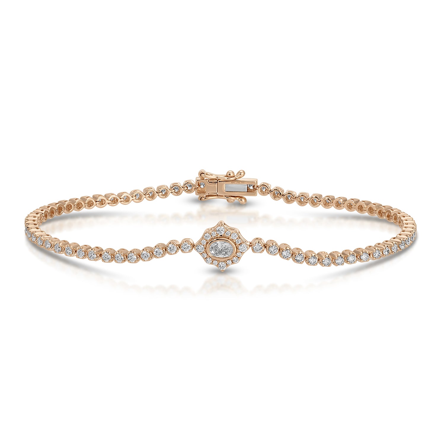 Oval Diamond Daphne Eternity Bracelet