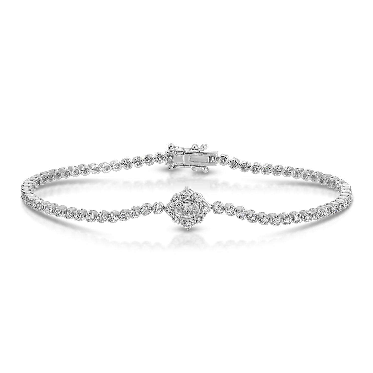 Oval Diamond Daphne Eternity Bracelet