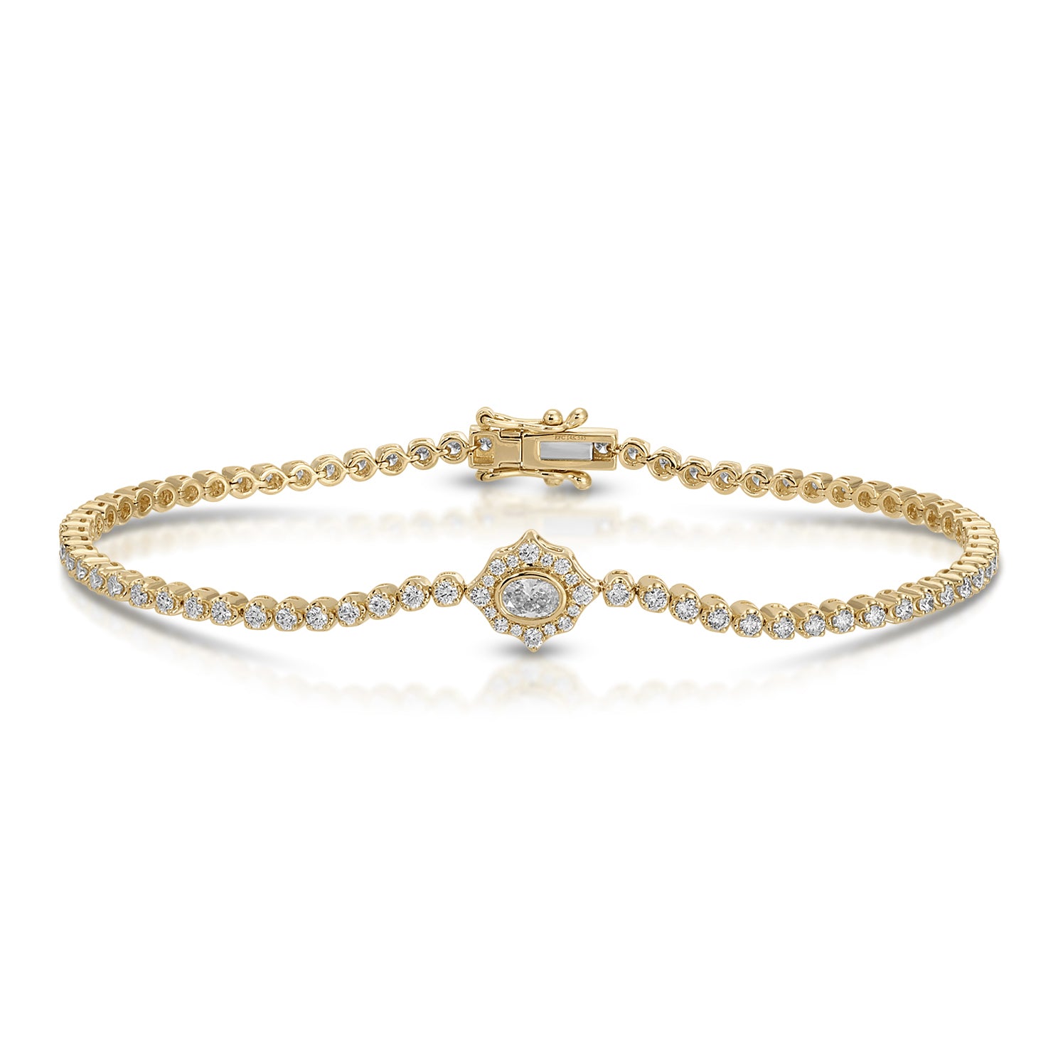 Oval Diamond Daphne Eternity Bracelet
