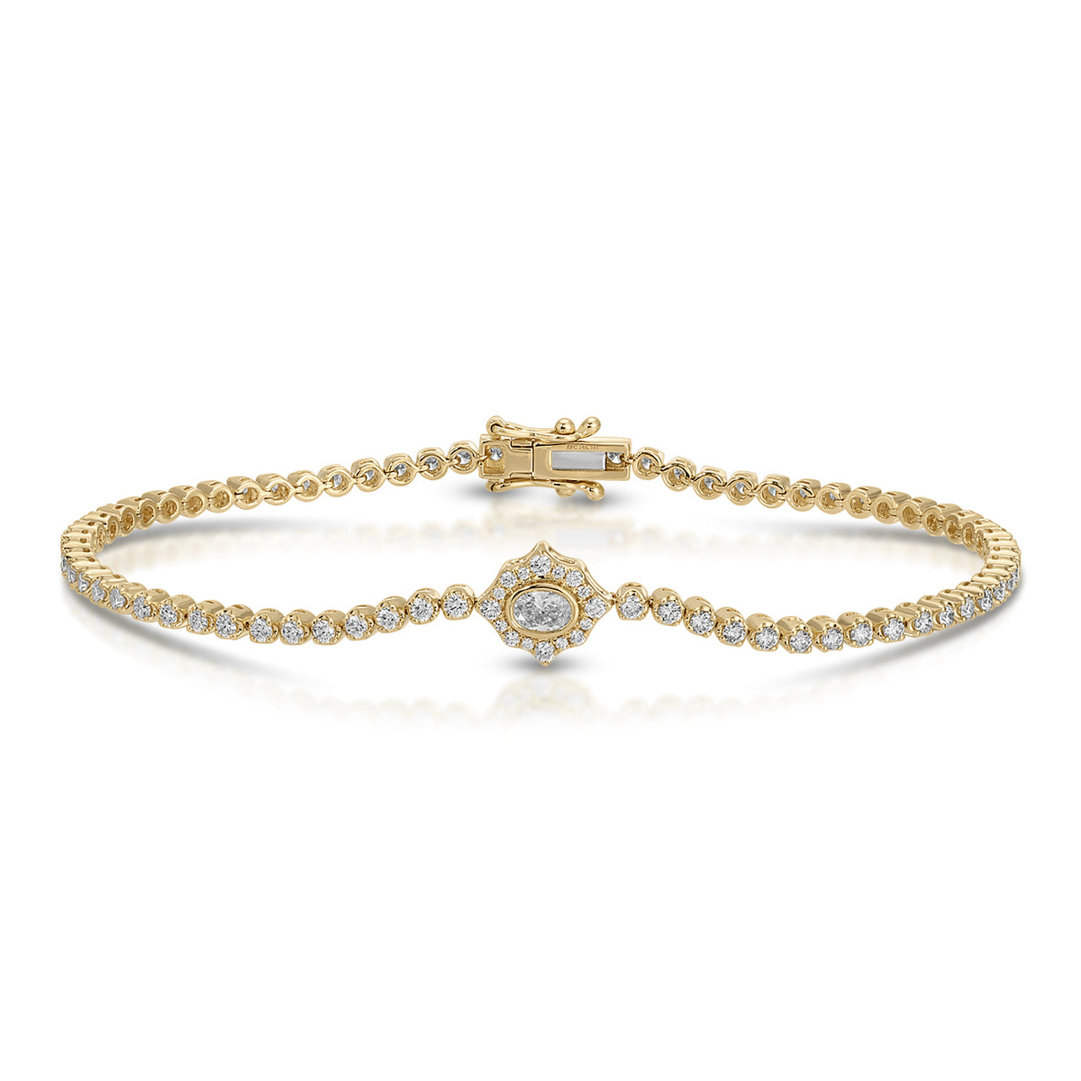 Oval Diamond Daphne Eternity Bracelet
