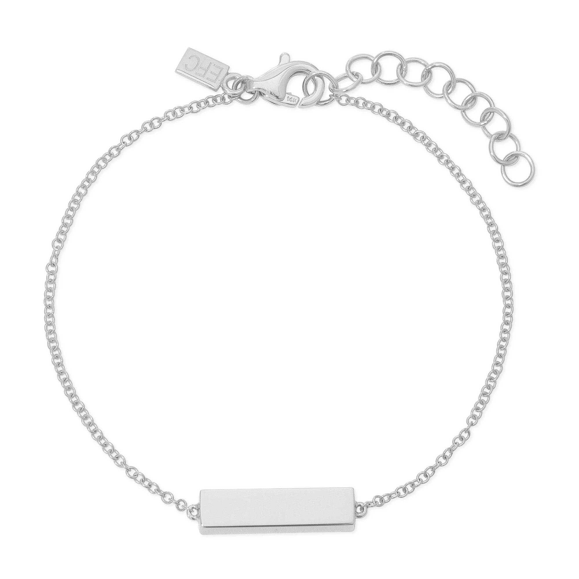 Gold Block Chain Bracelet