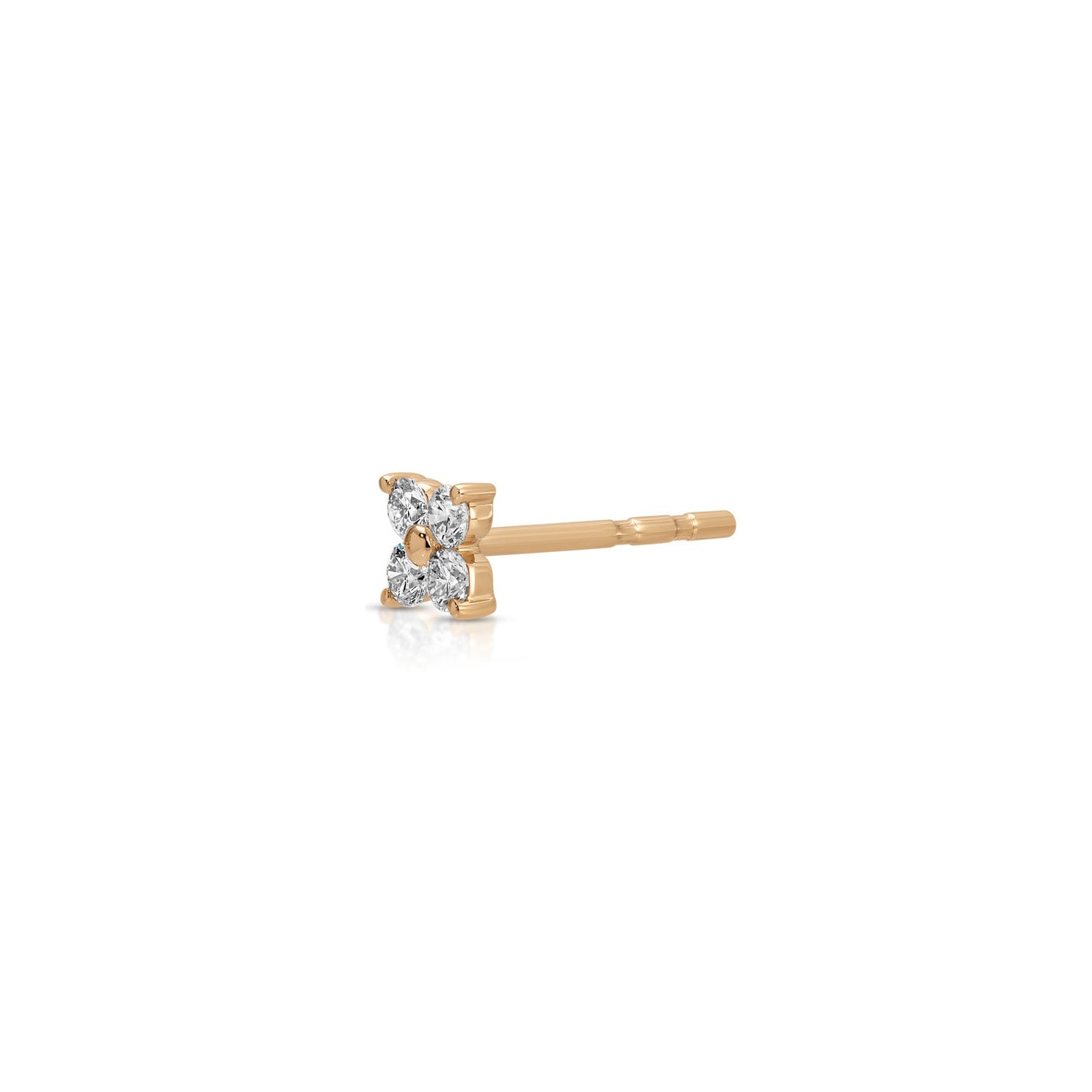 Diamond Fleur Stud Earring