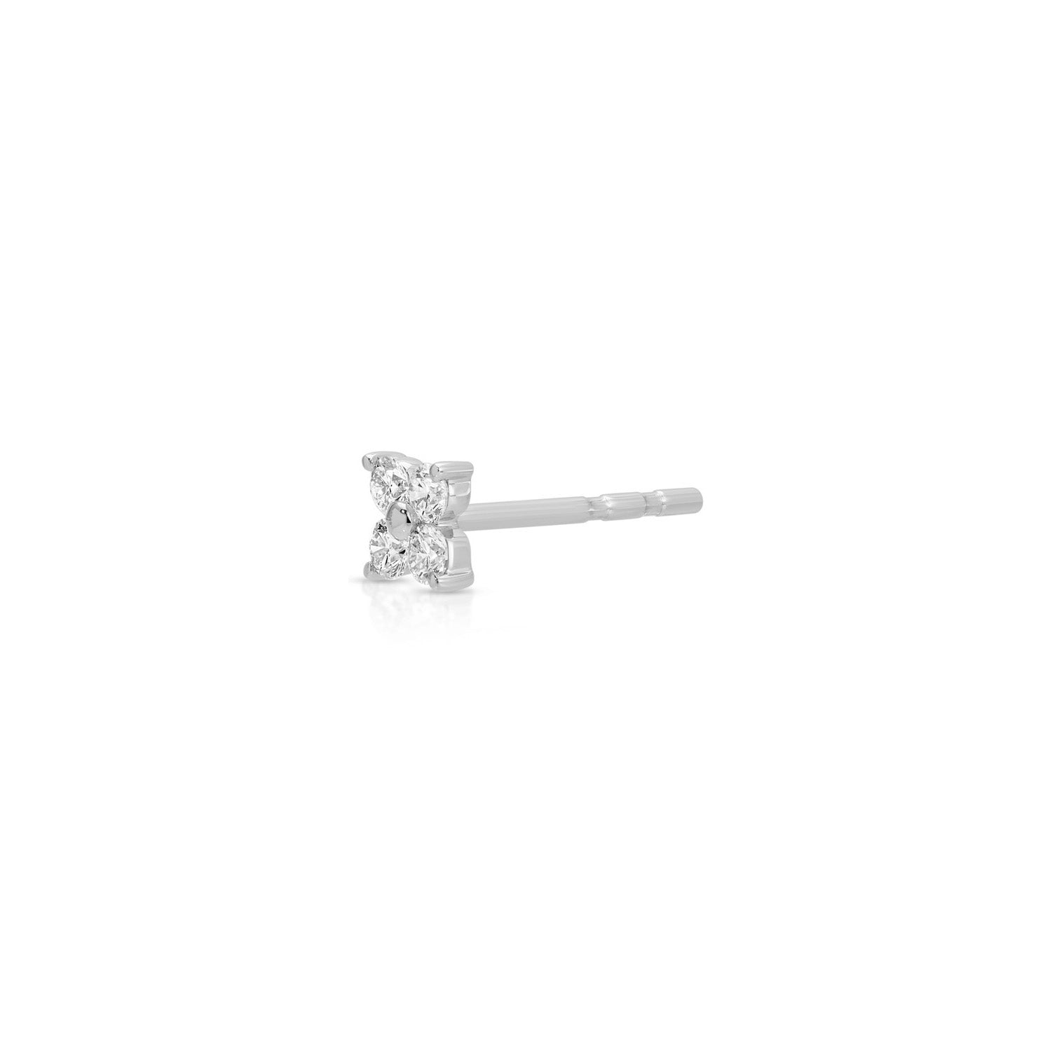Diamond Fleur Stud Earring