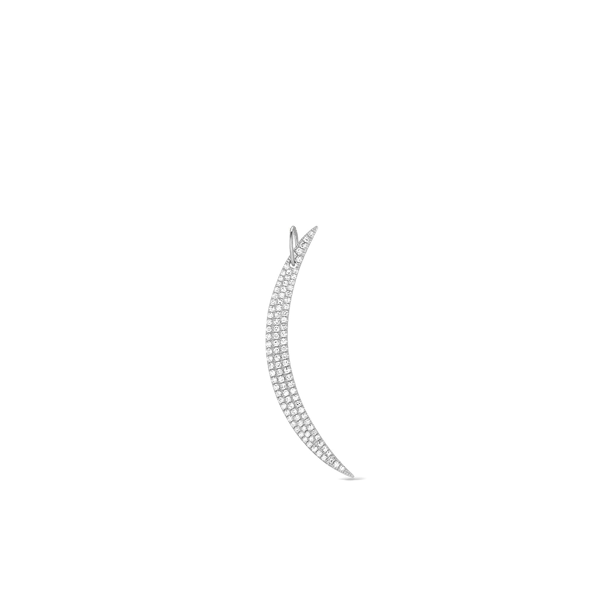 Diamond Crescent Charm