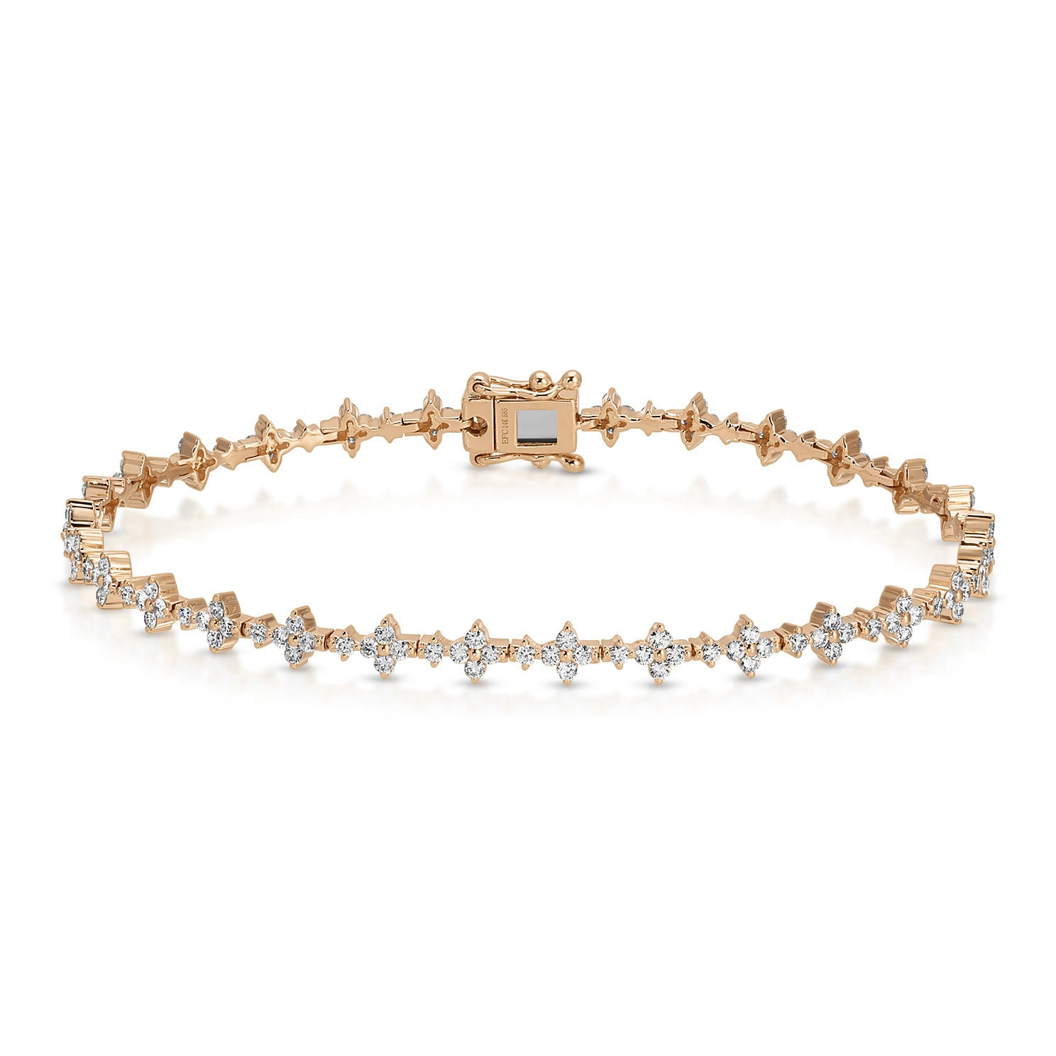 Diamond Fleur Eternity Bracelet