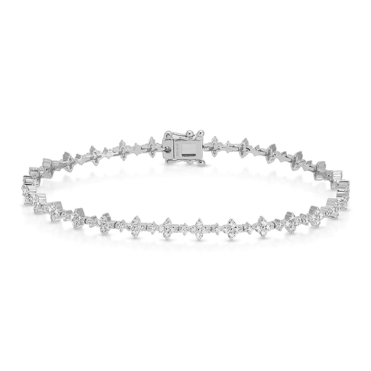 Diamond Fleur Eternity Bracelet