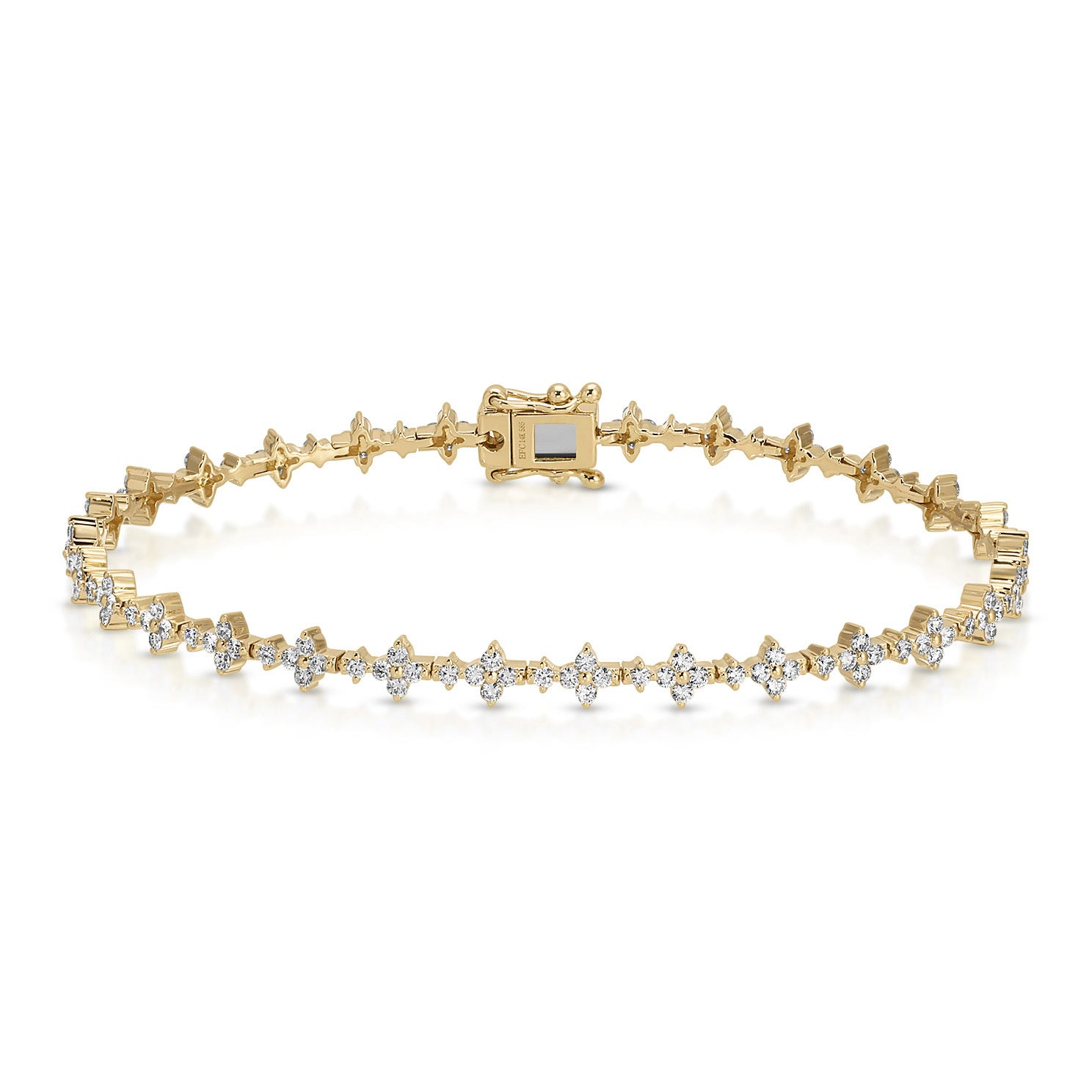 Diamond Fleur Eternity Bracelet