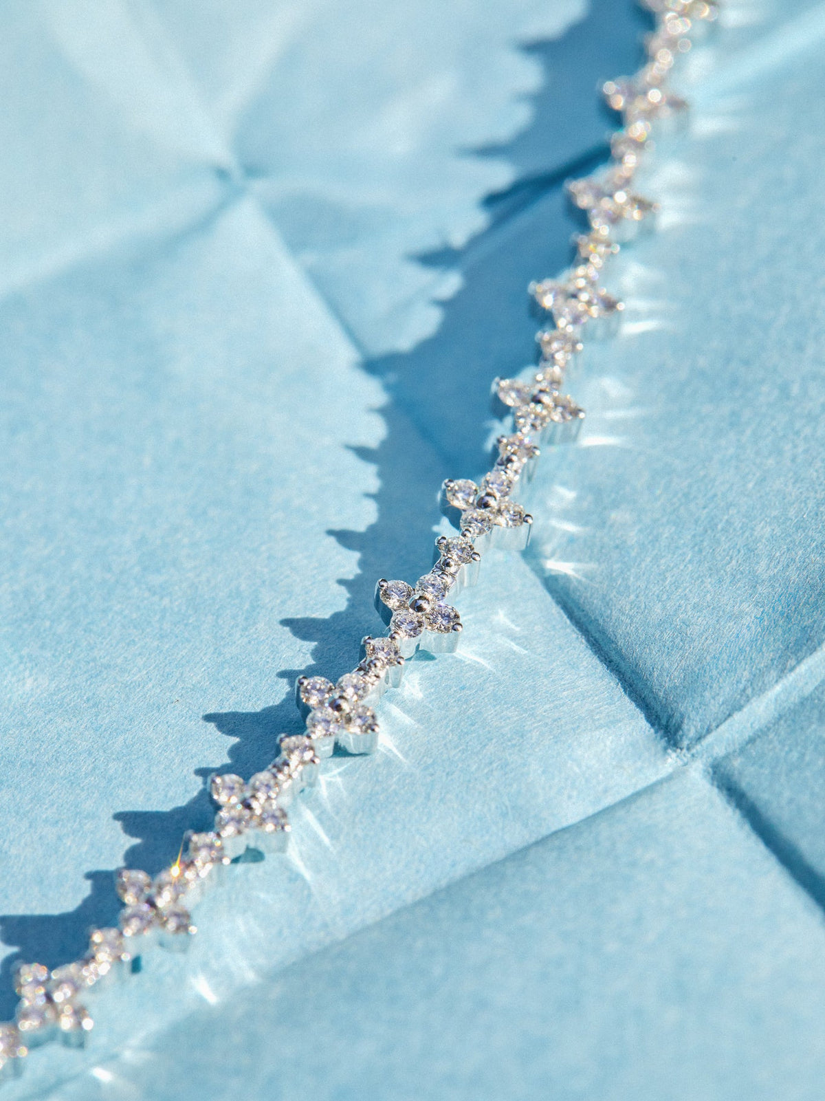 Diamond Fleur Eternity Bracelet