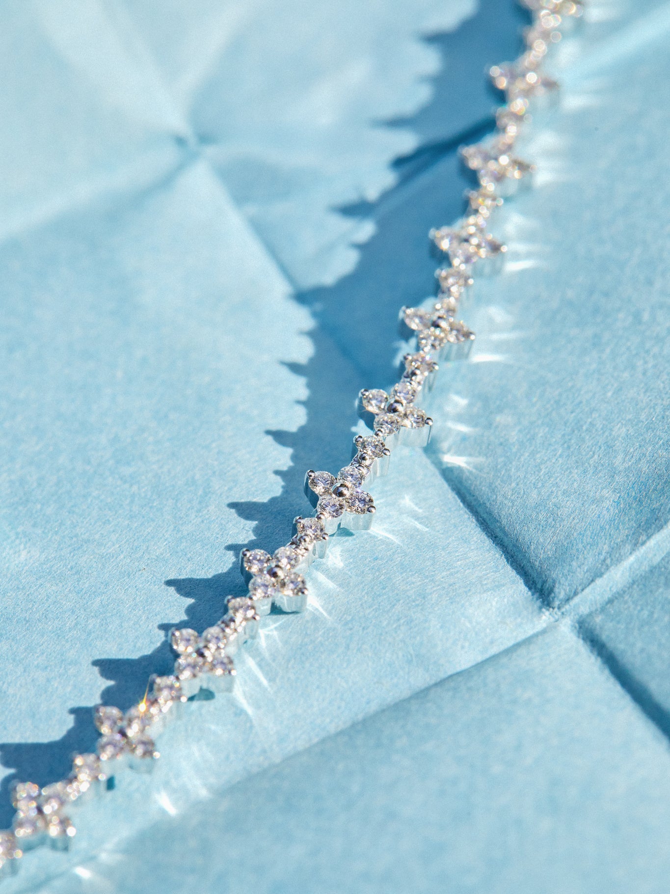 Diamond Fleur Eternity Bracelet