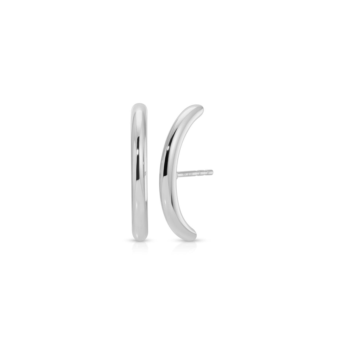 Gold Cuffed Stud Earrings
