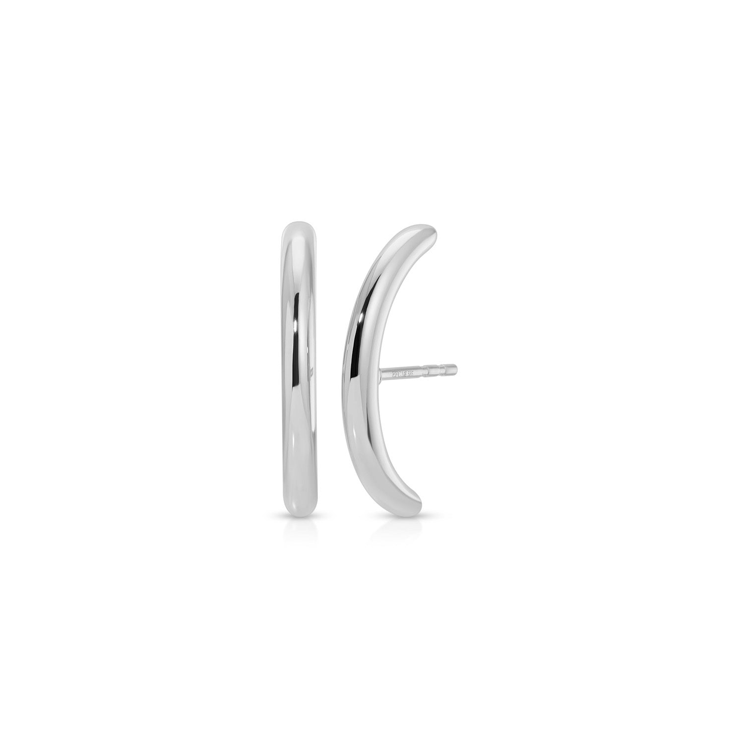 Gold Cuffed Stud Earrings