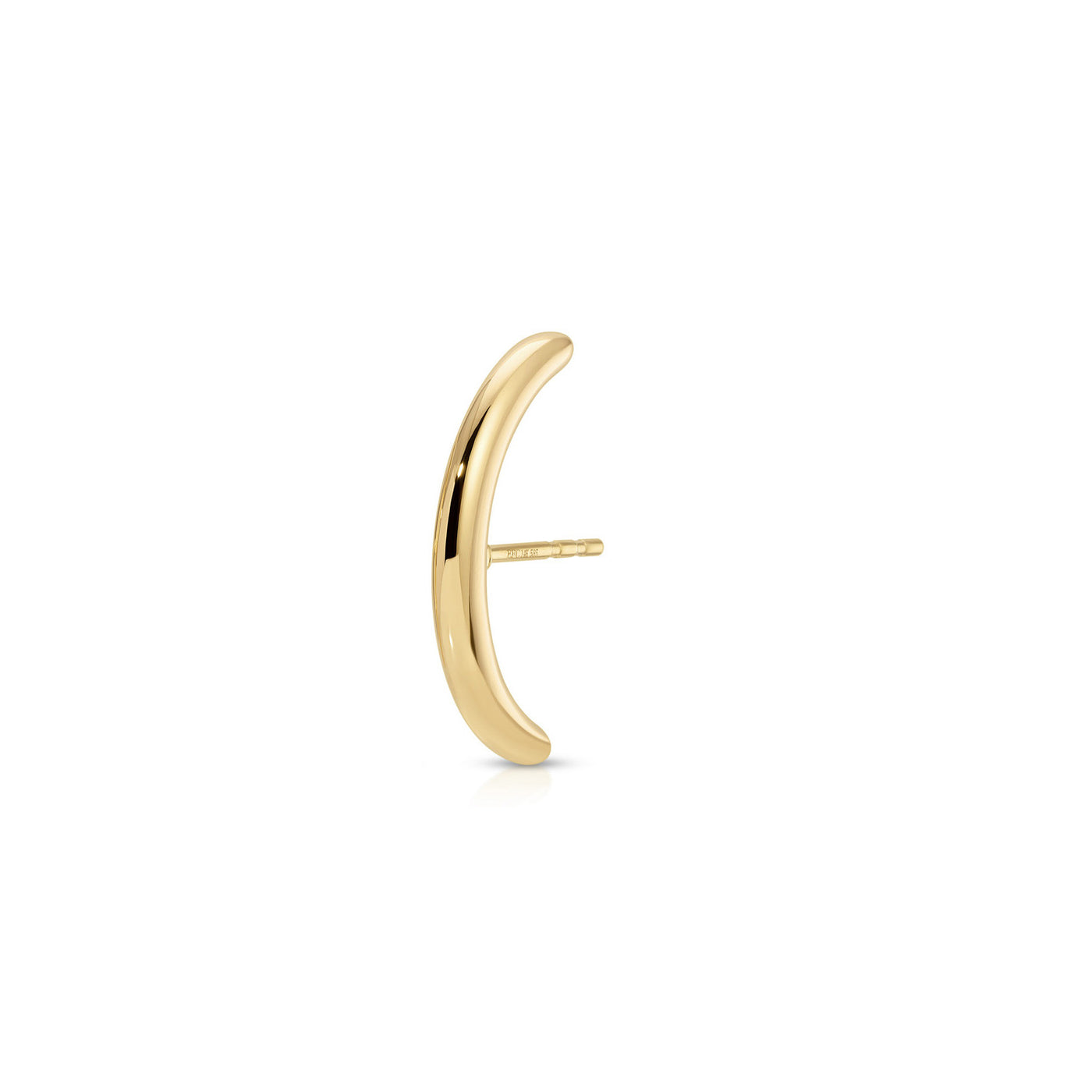 Gold Cuffed Stud Earrings