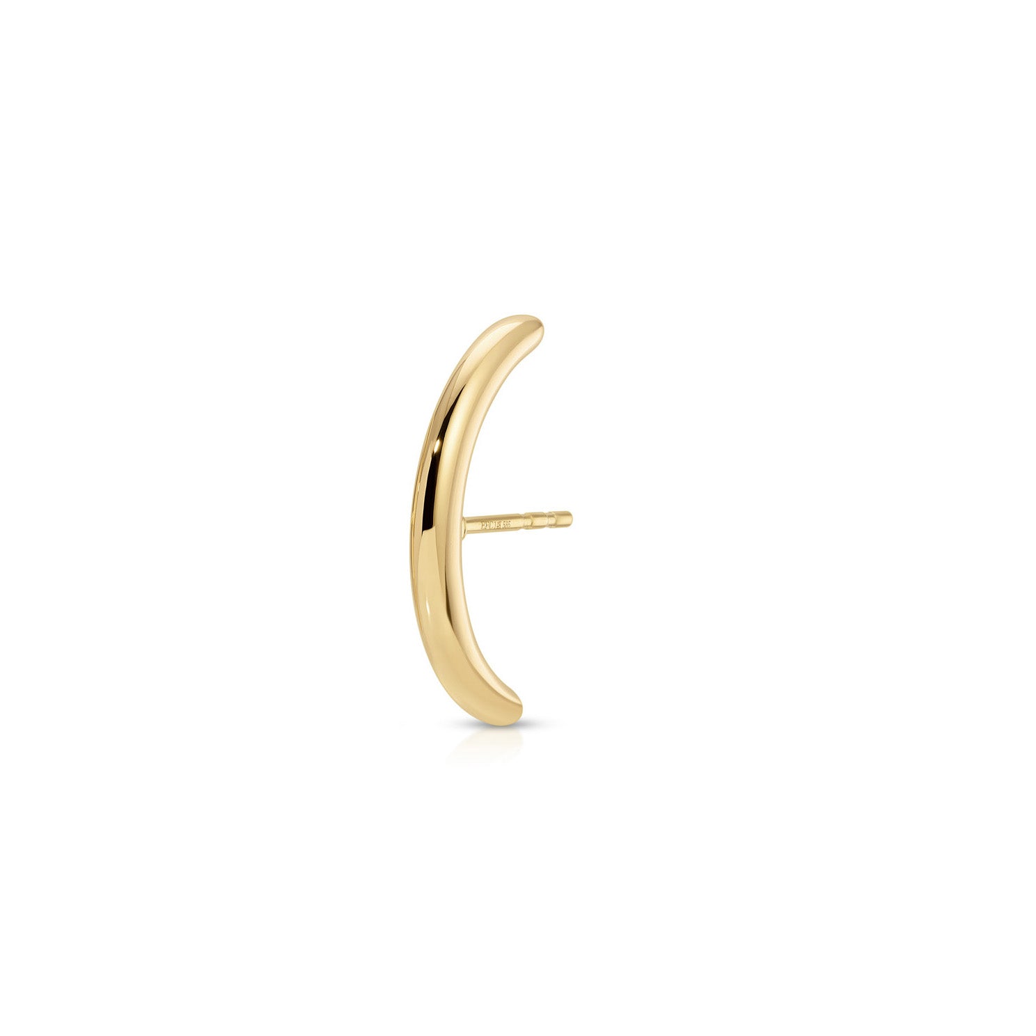 Gold Cuffed Stud Earrings