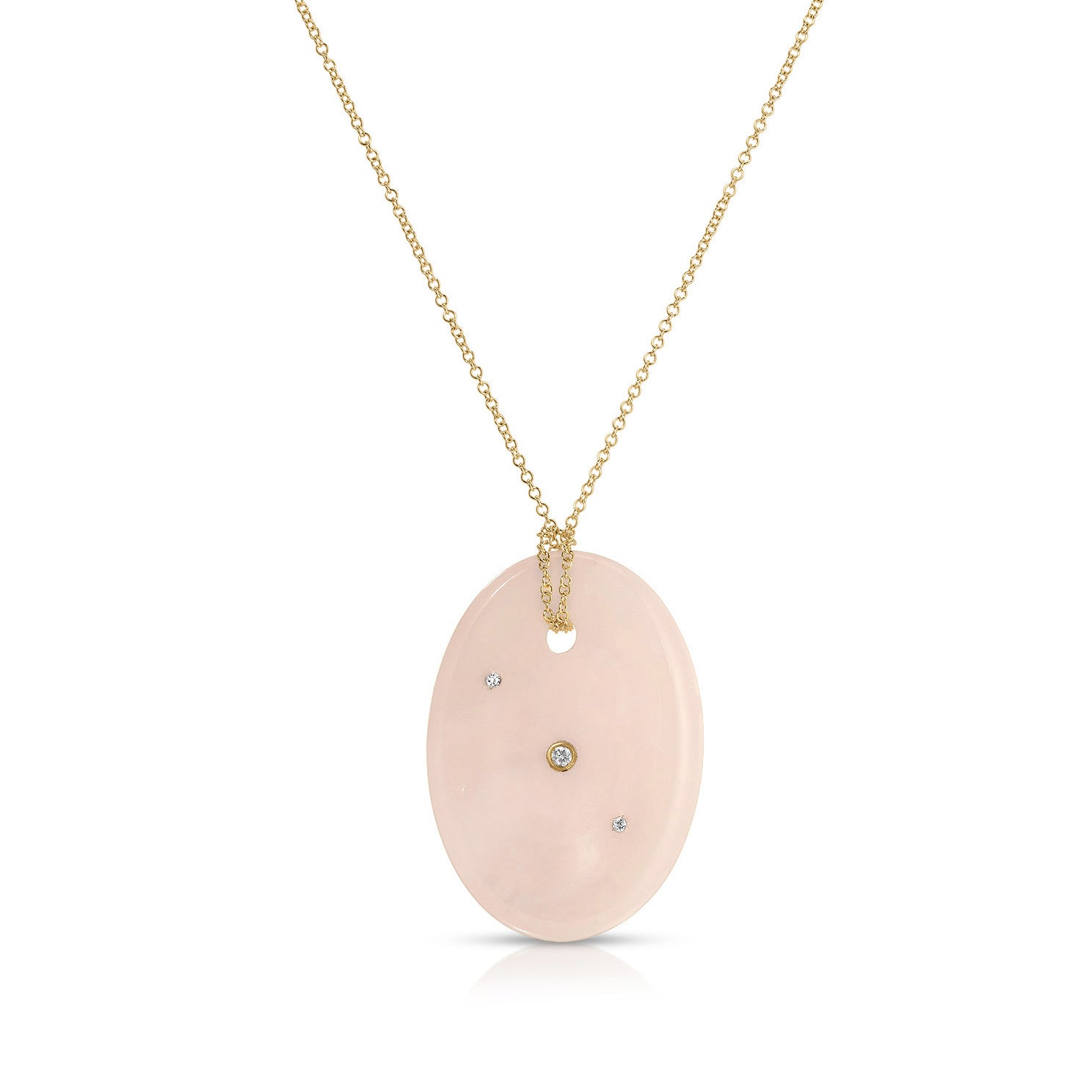 Rose Quartz Aura Necklace