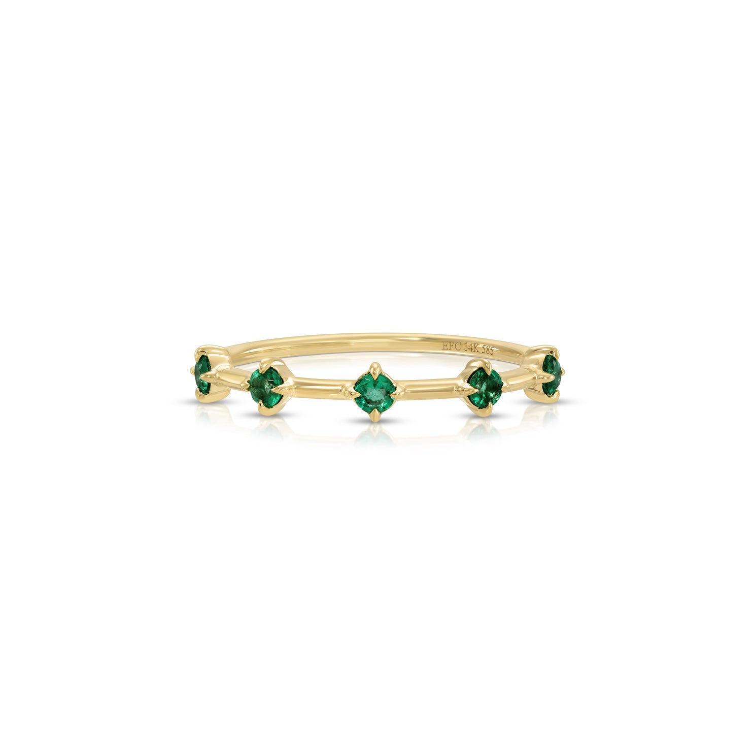 Emerald Compass Stack Ring