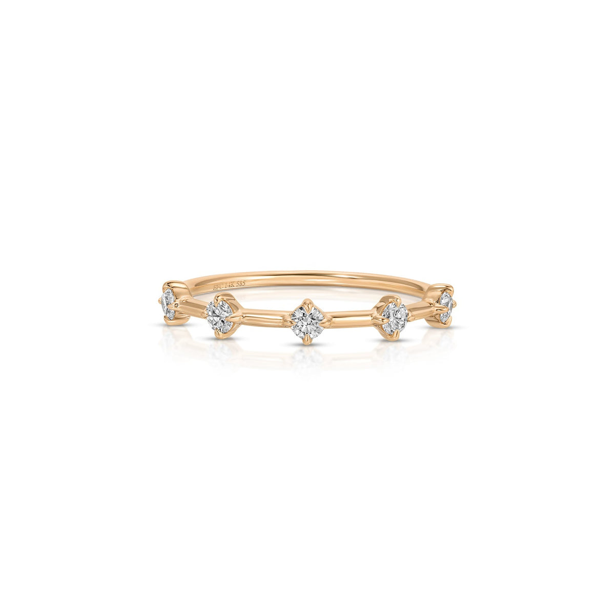 Diamond Compass Stack Ring