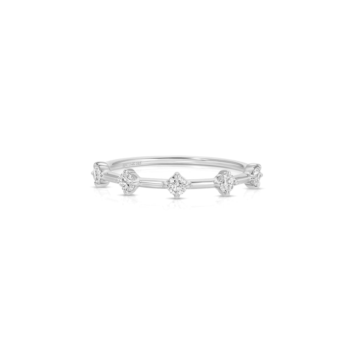 Diamond Compass Stack Ring